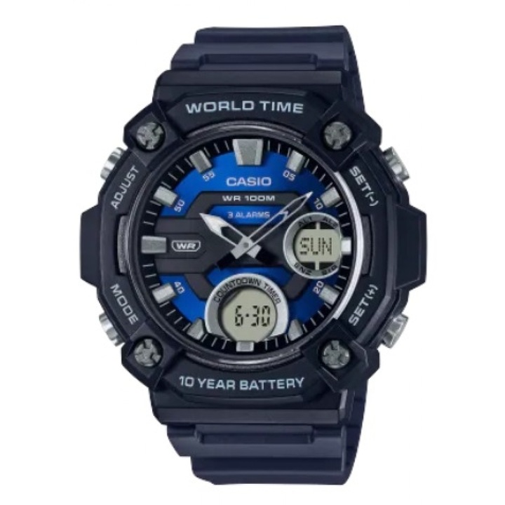 Мъжки часовник Casio, Collection AEQ AEQ-120W-2AVDF, Смесен