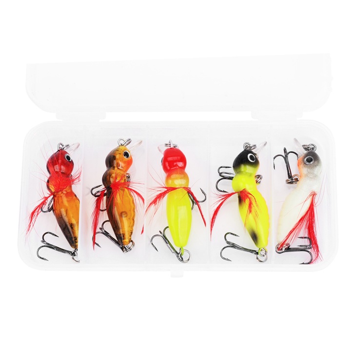 Műcsali horgászathoz, Enforose, 5 darabos szett, méh alakú