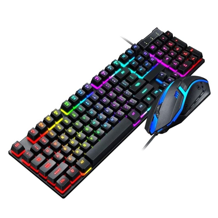 Комплект RGB клавиатура и мишка за игри с кабел MaffStuff