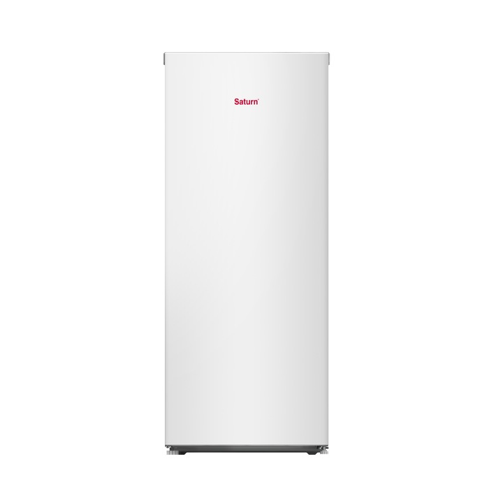 Congelator Saturn ST-CF1987U, 140W, 122L, Clasa E, No frost, H 118.8 cm, Termostat de control, Congelare rapida, Nivel de zgomot 39 dBA, Agent frigorific R600a, Alb