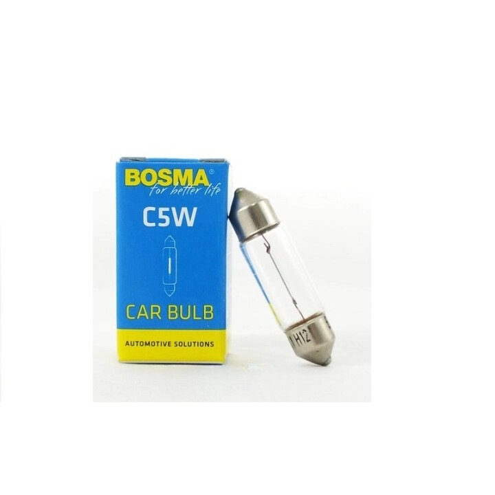 Becuri auto Bosma 24V 5W C5W SV8.5 10x36mm set 12 bucati