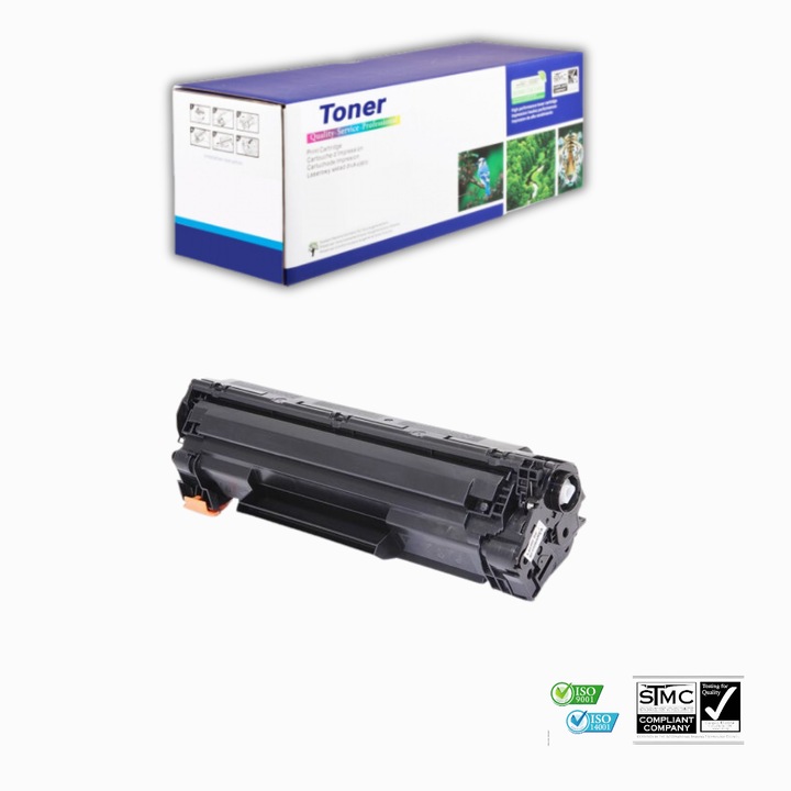 Cartus toner D-TONER, model CE285A / 285X, capacitate 3000 pagini, negru