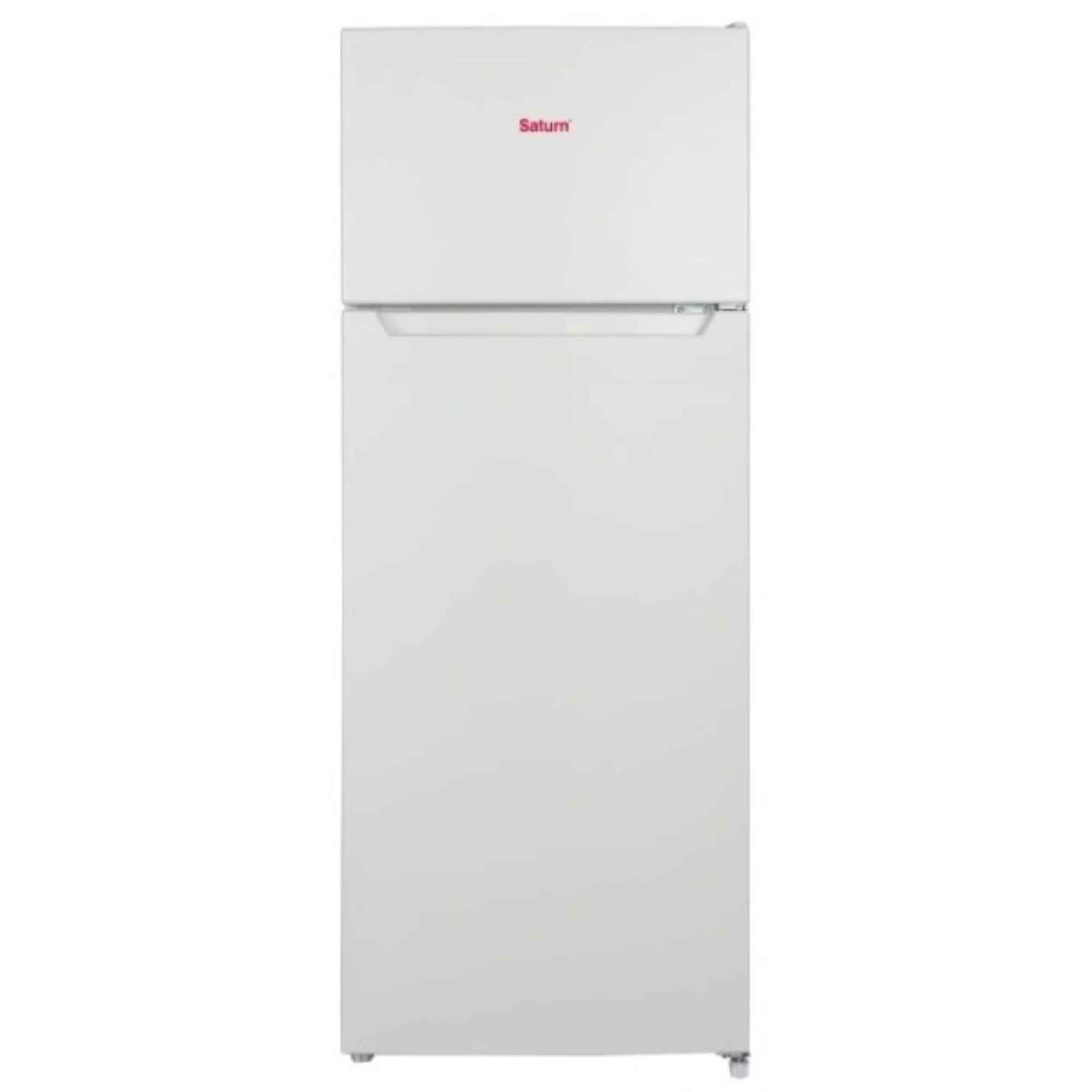 Frigider cu doua usi Saturn ST-CF2729, 58W, 211L, Clasa E, Defrost, H 149 cm, Nivel de zgomot 41 dBA, Agent frigorific R600a, Alb