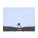 Mapa Strigo PP, A4, 13 compartimente, inchidere cu elastic, clips metalic, albastru