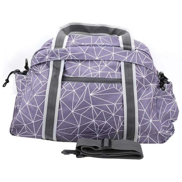 Multifunkcionális sporttáska, longziming, nagy kapacitású, Oxford anyagból, nyomtatott mintával, többféle méretben.