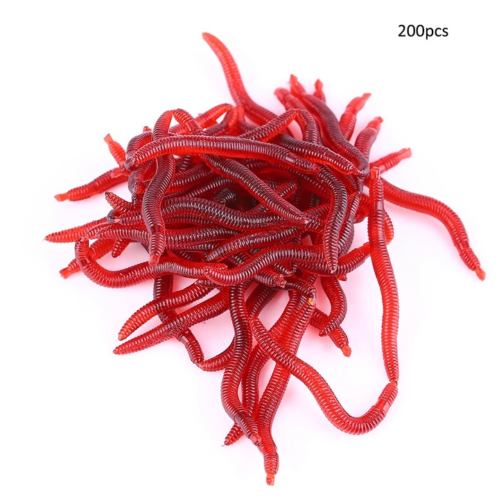 Műcsali horgászathoz, Enforose, 200 db 3,8 cm puha féreg