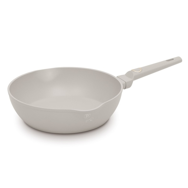 Serpenyő BerlingerHaus Sahara, 28 cm, matt krém, 3,8 l, titanPro, ergonomikus
