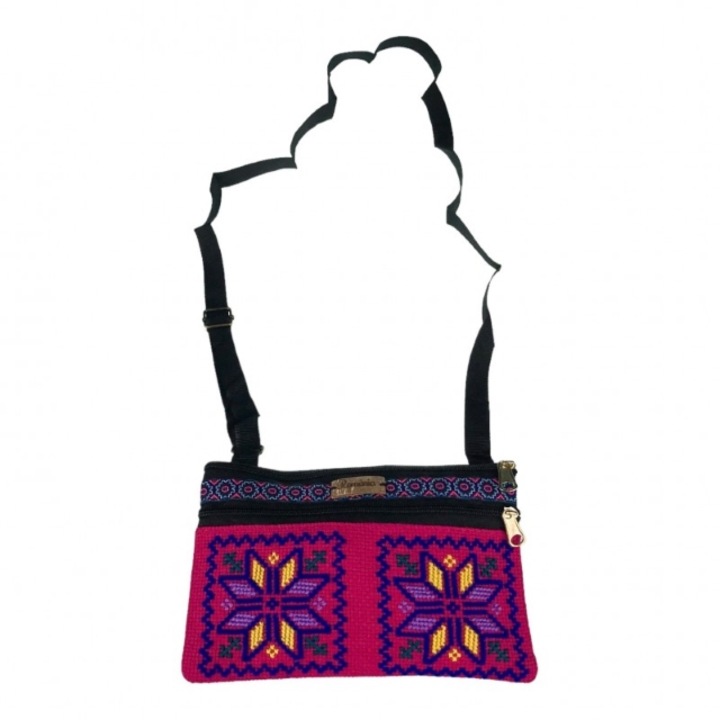 Textiltáska hagyományos kézi hímzéssel. 25x17 cm M5