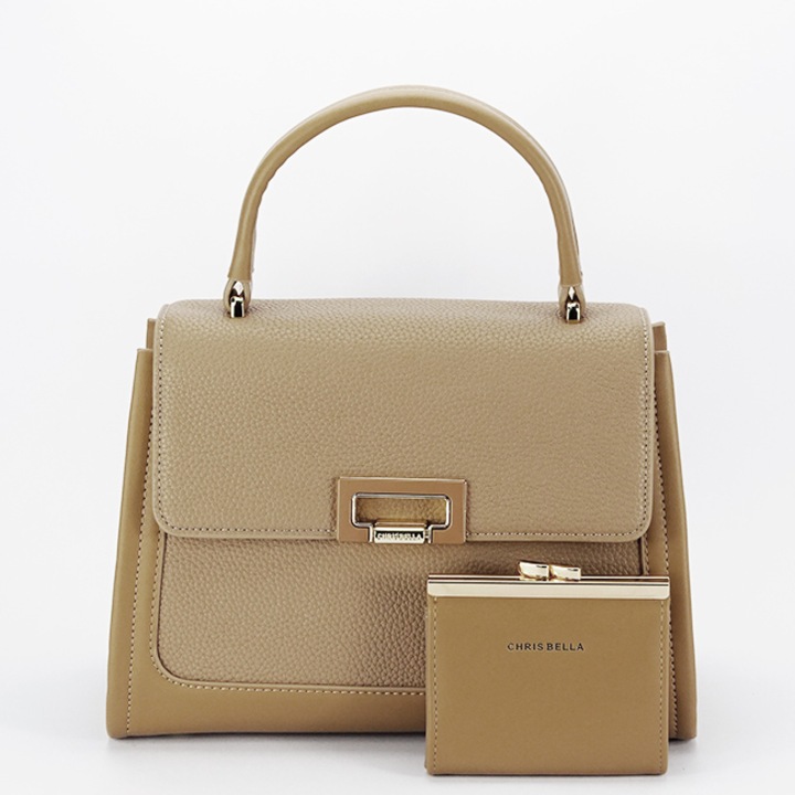 Премиум чанта с портфейл CB2420-1 11, Кафяв, 20x27x12