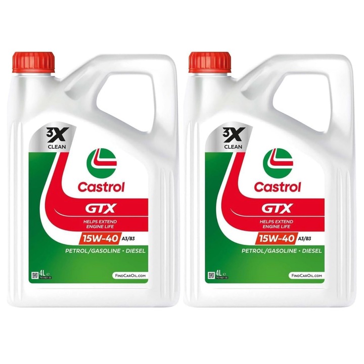 Pachet 8 litri Ulei Castrol GTX 15W40 A3/B3