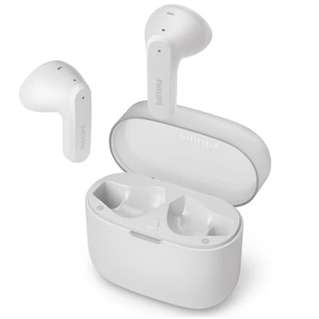 Casti In-Ear Philips TAT2139WT/00, True wireless, Bluetooth, Microfon, IPX4, Google Fast Pair, Alb