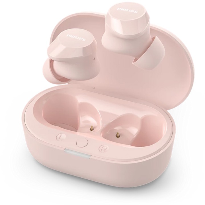 Philips TAT1209PK/00 in-ear fülhallgató, TWS, Bluetooth, Mikrofon, IPX4, Rózsaszín
