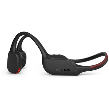Casti Open-Ear Philips TAA7607BK/00, Wireless, Bluetooth, Microfon, IP66, Negru