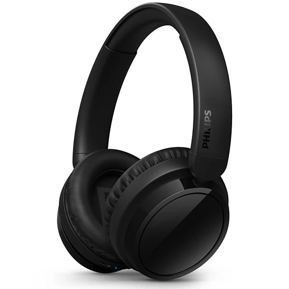 Casti On-Ear Philips TAH5209BK/00, Wireless, Bluetooth, Microfon, Autonomie 65 ore, Negru