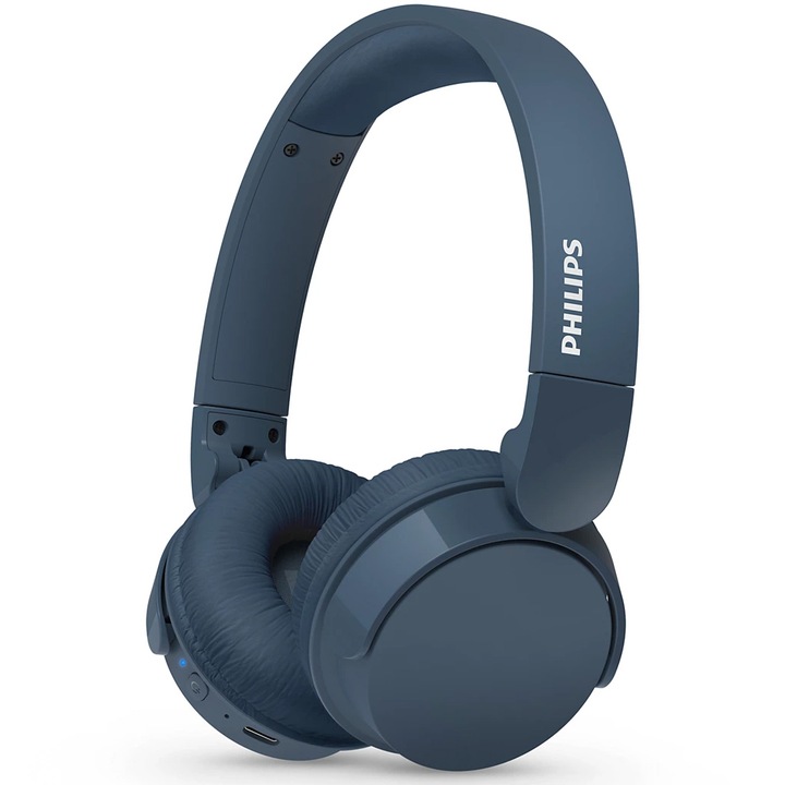 Слушалки On-Ear Philips TAH4209BL/00, Wireless, Bluetooth, Микрофон, Автономия 55 часа, Син
