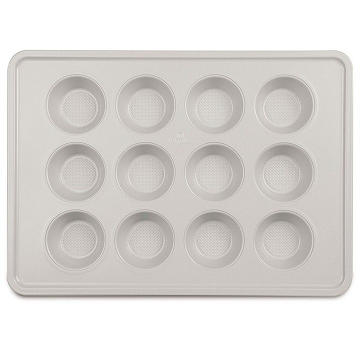 Forma pentru briose Berlinger Haus, otel carbon, mata crem, 42,3x29,8x3,5 cm