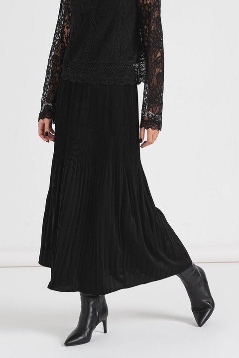 Pieces, Миди пола Pax, Черен, XS