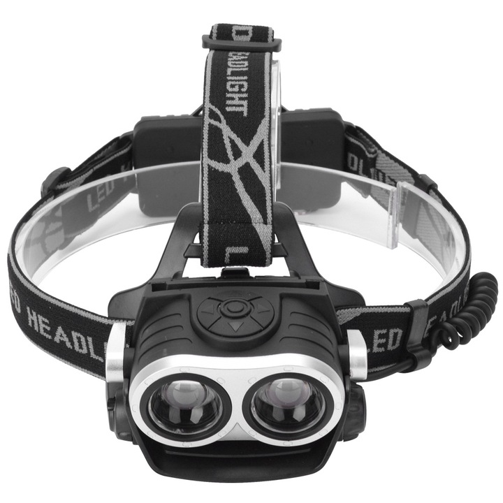 Фенерче с регулируема глава, longziming, водоустойчиво, USB, 1.90 градуса, за колоездене, къмпинг, риболов