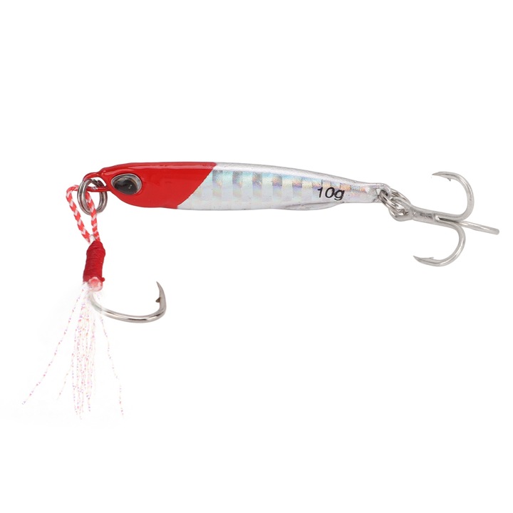 Naluca momeală, Enforose, roz, pentru cârlig de pescuit din oțel inoxidabil cu 2 cârlige