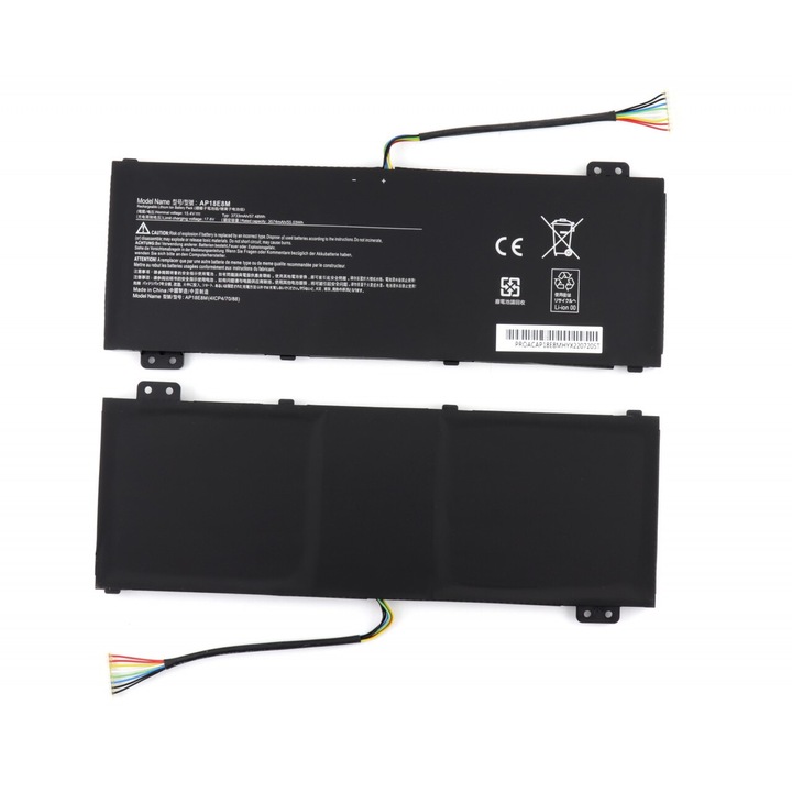 Laptop akkumulátor, kompatibilis AcerAP18E7M 57.48Wh, AP18E8M 57.48Wh, Aspire 7 A715-74 57.48Wh, Aspire 7 A715-74G 57.48Wh, N18C3 57.48Wh, N18C4 57.48Wh