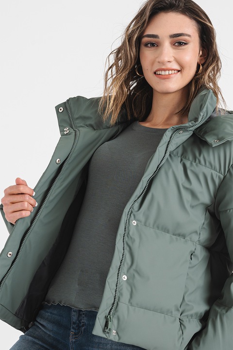 Vero Moda, Geaca cu vatelina si gluga, Verde persan