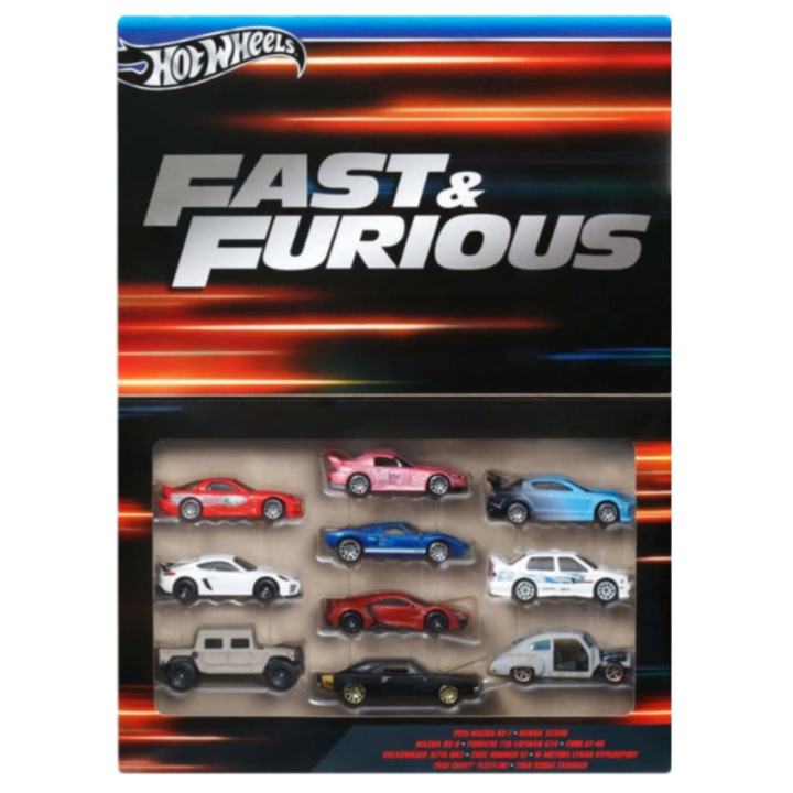 Set de 10 masinute metalice Hot Wheels, set aniversar, Colectia