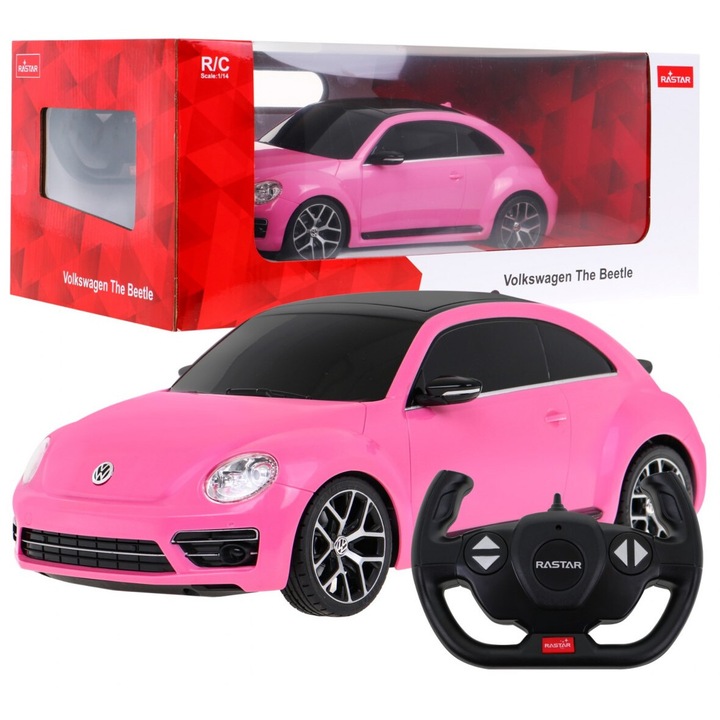 Masina controlata R/C Volkswagen Beetle 1:14 + telecomanda