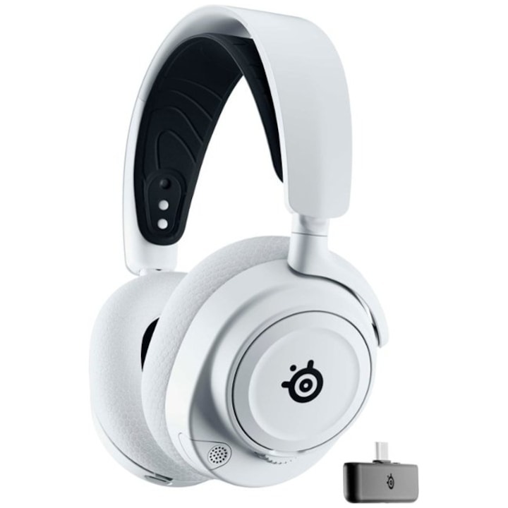 Безжични слушалки Gaming SteelSeries Arctis Nova 7X, Over-Ear, Стерео, Микрофон ClearCast Gen 2, ComfortMAX, Автономия 38-часа живот на батерията, Xbox, Бял