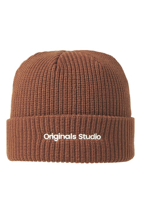 Jack & Jones, Kötött-bordás sapka, Fahéjbarna