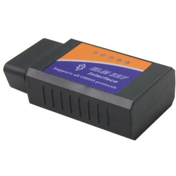 OBD-II autótesztelő adapter, WiFi szkenner, hibadiagnosztika, iOS és Android kompatibilis, méretek 87x47x25mm