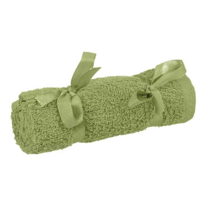 Prosop de fata Antbro® din bumbac absorbant si moale, de culoare verde, 50x70cm