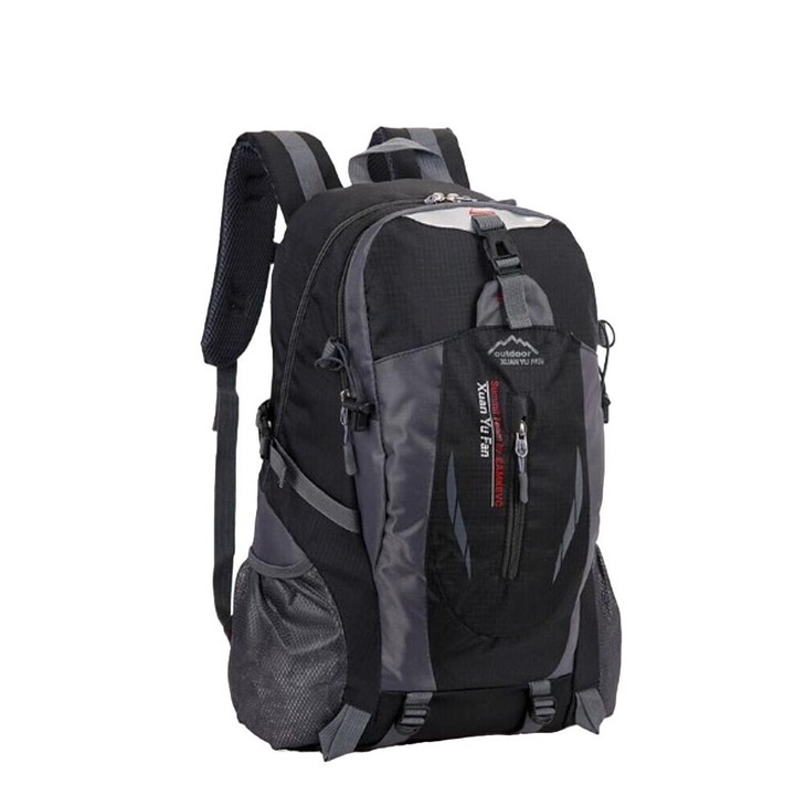 Rucsac din nailon, 31x19x51 cm, 40L, Negru