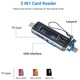Cititor de carduri, ABS, USB 2.0, Negru