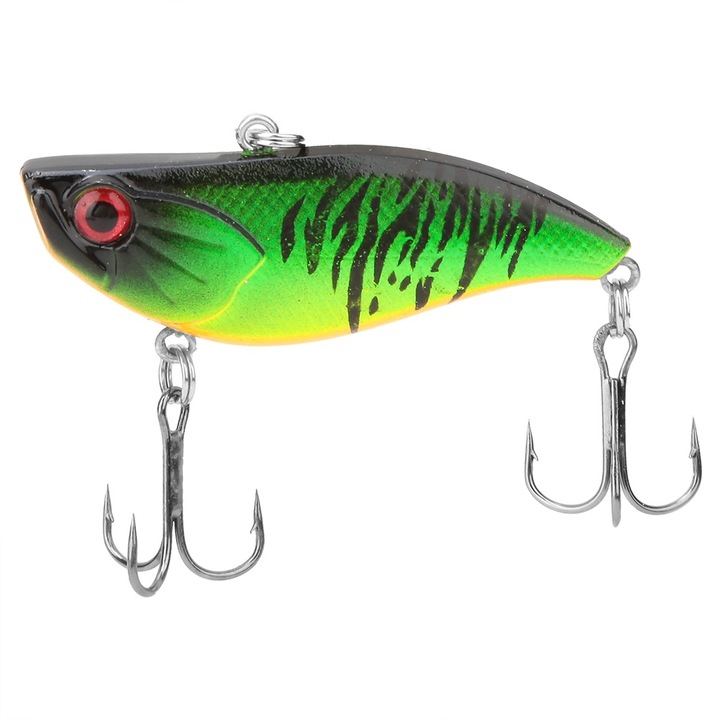 Műcsali horgászathoz, Enforose, 6 cm-es műanyag VIB horgászműcsali, színes csali horgokkal