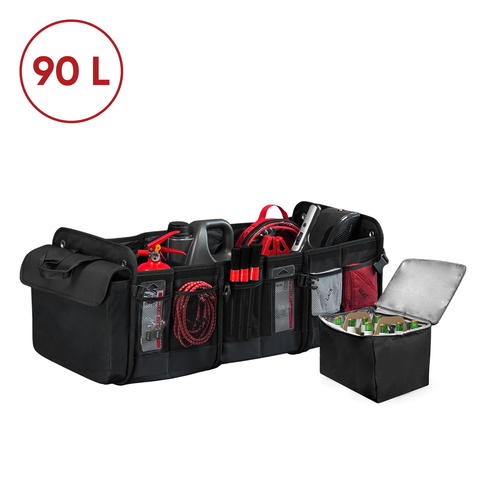 Organizator portbagaj auto spatios cu geanta frigorifica 19L