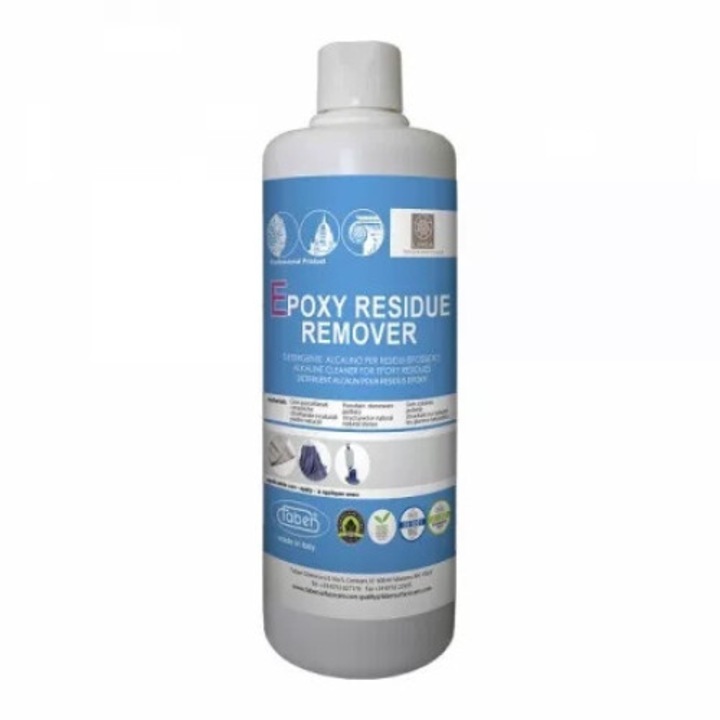 Detergent alcalin Epoxy Residue Remover pentru indepartarea reziduurilor epoxidice si a mortarelor de pe marmura, travertin si ceramica, 1l, Faber