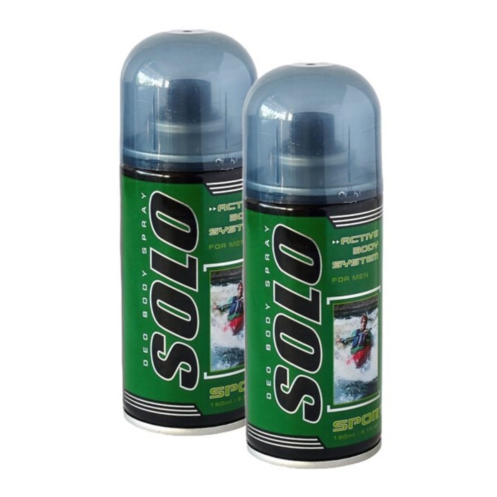2x Solo férfi Sport dezodor 75 ml-es készlet