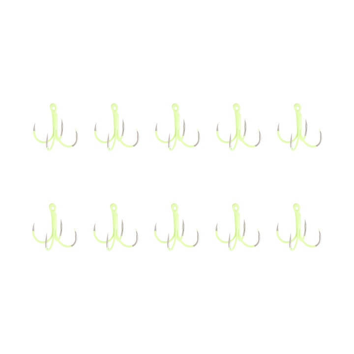 10 db horgonyhorog készlet, világító, rozsdamentes acél, négykarmú, világító Enforose