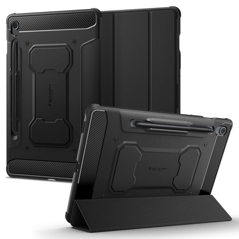 Husa Spigen Rugged Armor Pro compatibila cu Samsung Galaxy Tab S9 FE 10.9 inch Black