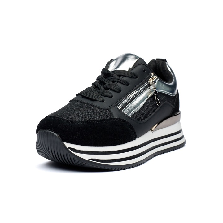 Pantofi sport dama 9138, Negru, 38