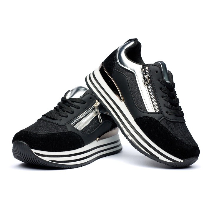 Pantofi sport dama 9138, Negru, 38