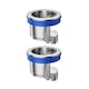 Set 2 piese supapa de drenaj si prevenire a mirosurilor, Golxmse, 40-55mm, cu structura din cupru/silver, 4.2x3x3.2cm