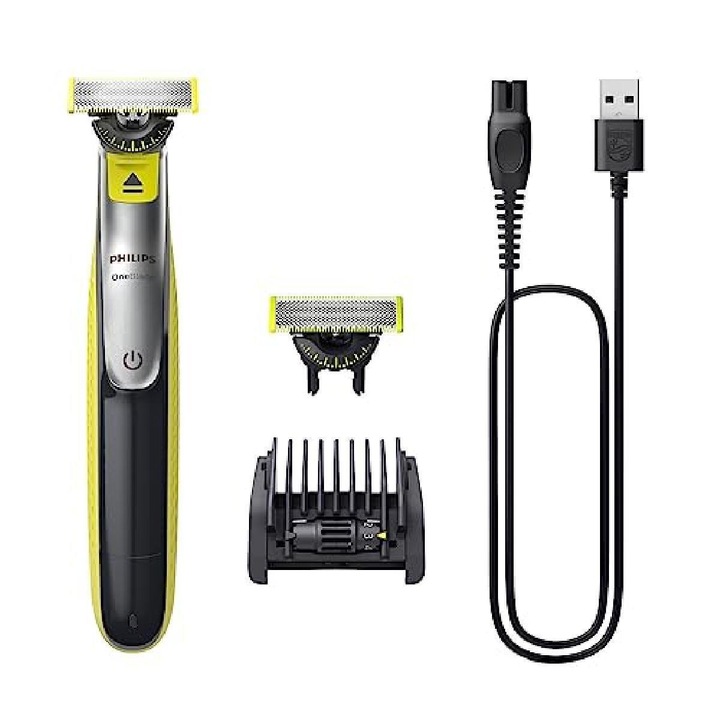 Hibrid borotva és szakállvágó Philips OneBlade 360 QP2734/30, lime zöld