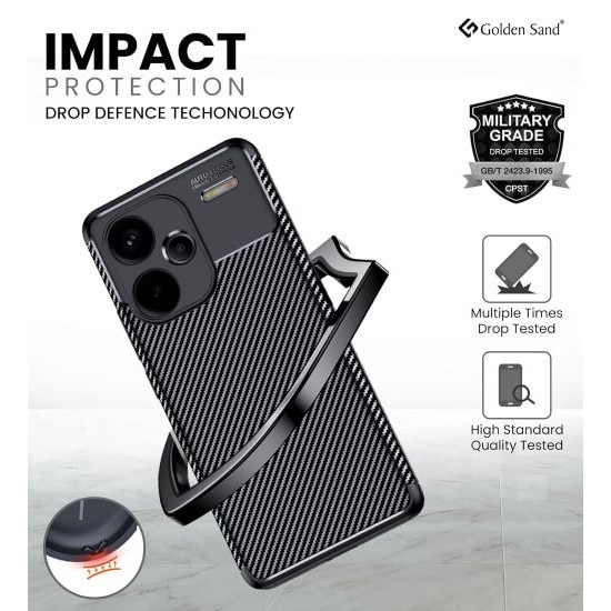 Husa Soft Carbon Fiber compatibila cu Xiaomi Redmi Note 13 Pro Plus 5G