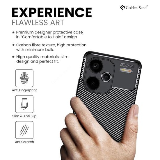 Husa Soft Carbon Fiber compatibila cu Xiaomi Redmi Note 13 Pro Plus 5G