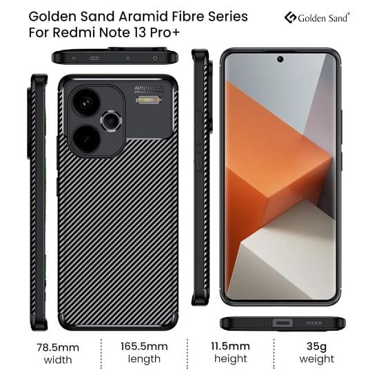 Husa Soft Carbon Fiber compatibila cu Xiaomi Redmi Note 13 Pro Plus 5G