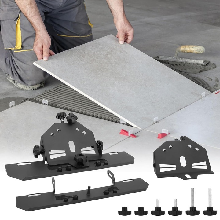 Гъвкав адаптер за ъглошлайф, JFYU, плъзгач 45, неръждаема стомана, преносим, диаметър на диска 115 mm или 125 mm, за рязане на плочки и плочки, черен