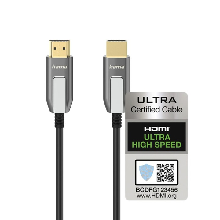 HAMA Кабел Ultra High Speed HDMI - HDMI, 8K, 10.0 м, сертифициран