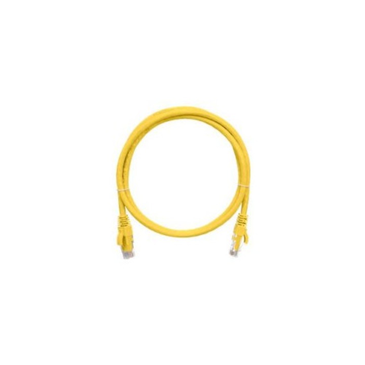 NIKOMAX CAT6 U-UTP Patch Cable 1m Yellow, 217028, Hálózati kábelek