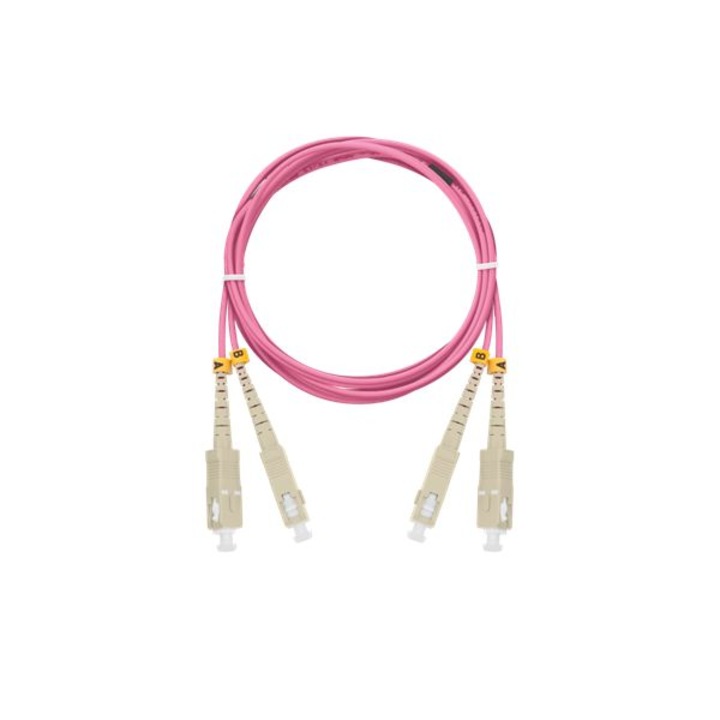 Cablu fibra optica, Nikomax OM4, 3m, Magenta